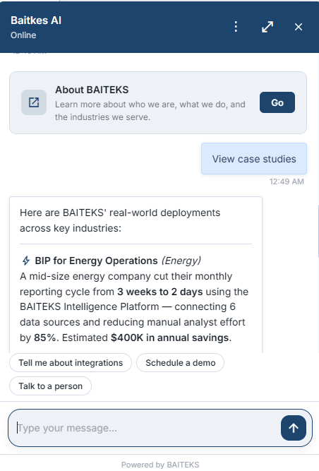 AI Chat Widget